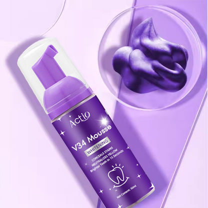 Mousse blanchissante pour les dents Nettoyage en profondeur